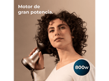 Secador - Cecotec Bamba IoniCare MagiCurls Black, 800 W, 3 temperaturas, 2 velocidades, Cable 360º, Tecnología iónica antifrizz, Difusor, Black