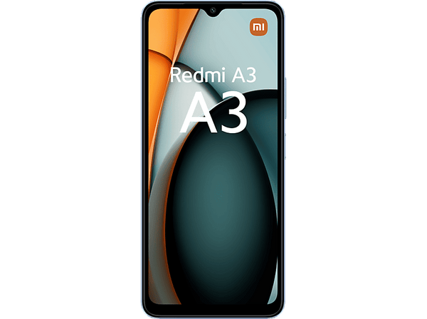 Móvil - Xiaomi Redmi A3, Azul, 128 GB, 4 GB RAM, 6.71" HD+, MediaTek Helio G36, 5000 mAh, Android