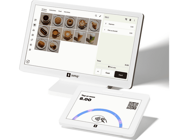 Sistema de caja registradora - SumUp POS-REG-027, Wi-Fi, TPV, Blanco
