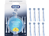 Recambio para cepillo dental - Oral-B iO Ultimate Clean, Pack De 8 Unidades, Blanco