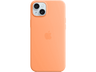 APPLE Funda de silicona con MagSafe para iPhone 15, Naranja sorbete