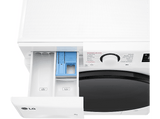 Lavadora carga frontal - LG F2WR5S08AGW, Serie fondo especial 500, 8 kg, 1200 rpm, 12 programas,  AI Direct Drive™, Steam™, Blanco