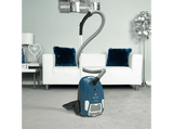 Aspirador con bolsa - Hoover BRAVE, 700W, 2.5 l, Tubo telescópico, Radio acción 7.5 m,  Incluye Accesorios, Azul