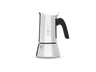 Cafetera tradicional - Bialetti VENUS 6 tazas + Perfetto Moka Classic 250g, Acero inoxidable, Plata