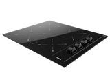 Placa vitrocerámica - Teka TBC 64000 XFL, 4 zonas, Zona grande 18 cm, 60 cm, Negro