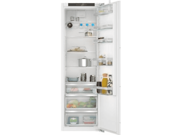 Frigorífico una puerta - Siemens KI81RADD0, IQ500, No frost, 174.9 cm, 310 l, Cajón hyperFresh, Función de súper refrigeración, Blanco