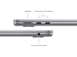 Apple MacBook Air (2024), 13,6 Retina, Chip M3 Apple, CPU de 8 núcleos, GPU de 10 núcleos, 16GB RAM, 1TB de SSD, USB-C 70W, Gris espacial