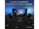 Teclado gaming - Logitech G512 Carbon, Cable, Mecánico, Iluminación RGB + Lightsync, GX Brown, Funciones específicas gaming, Negro