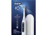 Cepillo eléctrico - Oral-B iO 5S, 1 cabezal , Estuche de viaje, Diseñado por Braun, Blanco