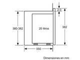Microondas integrable - Balay 3CG5172B2, Grill, 800W, 20 L, 5 potencias, Control deslizante, Aquálisis, Blanco