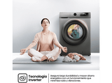 Lavadora carga frontal - Hisense WF1Q8041BT, 8 kg, 1400 Rpm, Función Vapor, Eficiencia A-20%, Gris