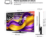 TV OLED 55 - LG OLED55G56LS, OLED 4K, Procesador Inteligente α11 AI Processor 4K Gen2, Smart TV, DVB-T2 (H.265), Rocky Black