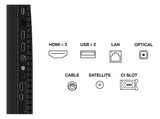 TV QLED 55 - TCL 55P7K, UHD 4K, AiPQ Processor, Smart TV, DVB-T2, 60 Hz, Pantalla HVA, Dolby Atmos, Negro