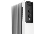 Radiador - ok. ORO 200921 ES, 2000 W, 3 Potencias, 20 m², 9 elementos, 120x500, Ruedas incluidas, Blanco