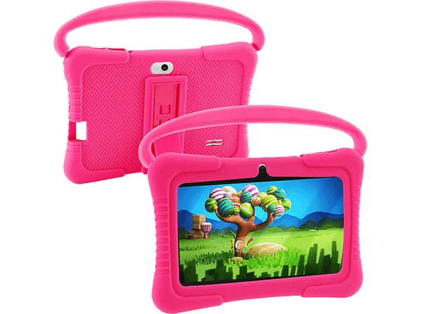 Tablet - DAM K705, Rosa y Blanco, 32 GB, 7" WSVGA, 2 GB RAM, Allwinner A133, Android, Infantil