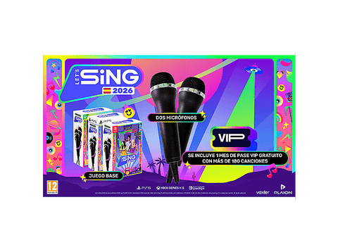 Nintendo Switch Let's Sing 2026 + 2 Micrófonos