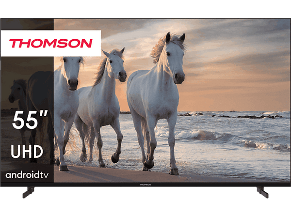 TV LED 55" - Thomson 55UA5S13, UHD 4K, ARM CA55 Quad core, Smart Android TV, Dolby Vision, Negro