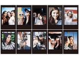 Película fotográfica - Fujifilm Instax mini, marco negro, 10 hojas