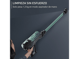 Aspirador escoba - Rowenta X-FORCE 8.80 RH1833, 250 W, 100 AW, 45 min Autonomía, 0.44 L, Ligera, 1.3 Kg, Limpieza 4 en 1, Verde, Gris