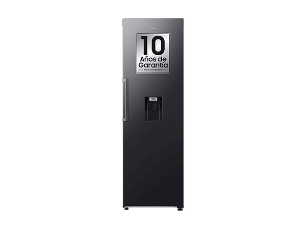 Frigorífico una puerta - Samsung RR70H39DCFEF, No frost, 185.8 cm, 382 l, Dispensador de agua sin toma, Wifi, Grafito