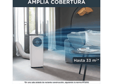 Aire acondicionado portátil - RowentaTurbo Cool AU5020, 2500 fg/h, 2500 W, 83 m³, Filtro antipolvo, Kit sellado ventanas y conducto de escape, Blanco
