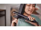 Plancha de pelo - Philips BHS752/00, Cuidado Iónico mineral, Cerámica, 120 °C a 230 °C, Púrpura
