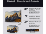 TV QLED 85 - Sony Bravia 7, XR | Mini LED, 4K HDR, Google Smart TV 2024,  Gaming PS5, IMAX, Dolby Atmos/Vision, Chromecast, Airplay, 120Hz, 85XR70