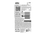 Recambio para afeitadora -  Braun 83M, Compatible con afeitadoras Series 8, Plata