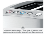 Tostadora - Sage STA825BAL2EEU1, 1000 W, 2 Ranuras, 5 Niveles de Tostado, Acero Inoxidable