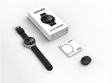 Smartwatch - Amazfit Active 3 Premium, Correa 20mm, Pantalla táctil 1.32 AMOLED, 5ATM, Apex/Silver