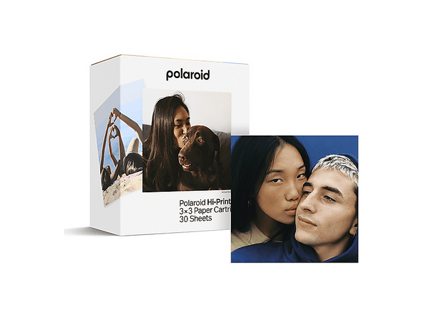 Papel fotográfico - Polaroid Cartucho de papel Hi-Print 3x3, 30 hojas