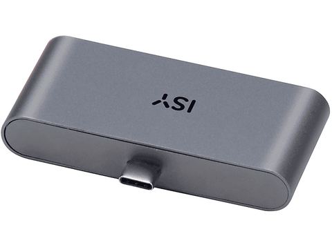 Adaptador - Isy IAD 1019-1 4-in-1 USB-C, 480 Mbit/s, USB-A, HDMI 2.0, 3.5 mm AudioPort, 1x USB-C, Gris Aluminio