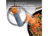 Procesador de alimentos - Kenwood MultiPro Go FDP22.130GY, 650 W, 1.3 l, Función 360° Express Serve, Compacto, Azul