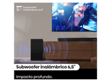 Barra de sonido - Hisense AX5100Q, Bluetooth, Subwoofer Inalámbrico, 580 W, Hi- Concerto, HDMI eARC, Dolby Atmos, Negro