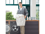 Lavadora secadora - LG F4DR6009AGM, 9 kg/6 kg, 1400 rpm, 12 programas, AI Direct Drive™, TurboWash™360˚, Inox grafito