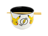 Cuenco - Sherwood Pokémon Pikachu Ramen, Con palillos, 500 ml