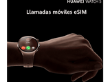 Smartwatch - Huawei Watch 5, 42 mm, 32 GB, NFC, Llamadas celulares eSIM, Beige + FreeBuds6I