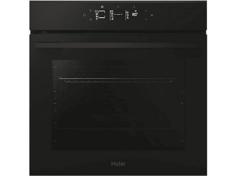 Horno - Haier H6 ID46G3YTB ID Series 4, Multifunción, Sistema de limpieza integrado, 78 l, 59.5 cm, Negro