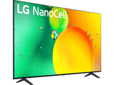 TV LED 55 - LG 55NANO756QC, UHD 4K, Procesador de Gran Potencia 4K α5 Gen 5, Smart TV, DVB-T2 (H.265), Azul oscuro ceniza