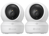Cámara de vigilancia IP - Ezviz H6c Duo Pack, 2K, Función de visión nocturna, CMOS de escaneo progresivo de 1/2,7, Blanco