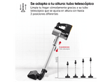 Aspirador escoba - LG A9K-CORE3S, 260W succión, sistema de compresión de polvo, 4 h, Plateado