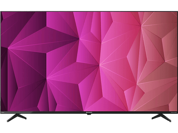 TV LED 50" - Sharp Android TV, Ultra HD, Asistente Google, Chromecast integrado, Bluetooth, Gris