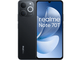 realme Note 70T, Negro Obsidiana, 128 GB, 4 GB RAM, 6.74  HD+, 90Hz, LCD, Unisoc T7250 de 8 núcleos, 6000 mAh