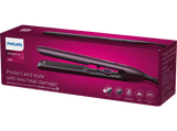 Plancha de pelo - Philips BHS752/00, Cuidado Iónico mineral, Cerámica, 120 °C a 230 °C, Púrpura