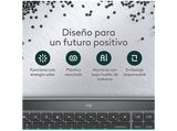 Teclado numérico - Logitech Signature Slim Solar+, Bluetooth, Alimentación por luz solar y artificial, Multidispositivo, PC-Mac, Personalizable, Negro