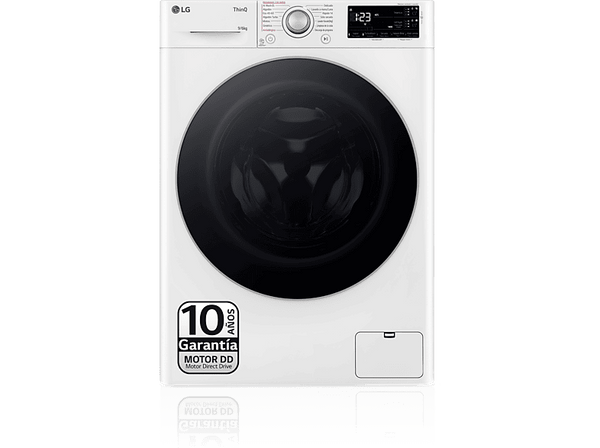 Lavadora secadora - LG F4DR5509A1W, 9 kg / 6 kg, 1400 rpm, 14 programas,  AI Direct Drive™, Autodosificación,, TurboWash™360, Blanco