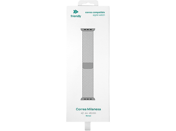 Correa - Friendly License, Milanese, Apple Watch 42/44/45 mm, Plata