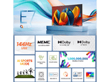 TV QLED 100 - Hisense 100E7NQ, UHD 4K, Dolby Vision&Atmos, Sensor de luz, Modo Deportes, Air Play, IA Negro