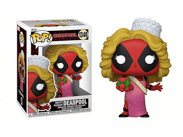 Figura Funko Pop! - Deadpool - Beauty Pageant Deadpool, Vinilo, 9 cm, Bobblehead