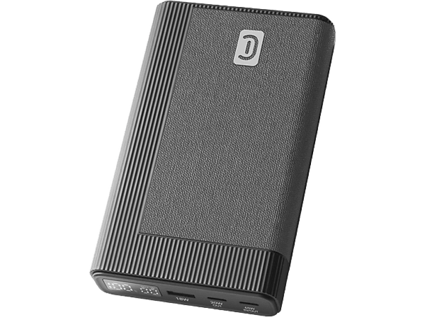 Powerbank - CellularLine PBROCKETIT20000K, 20000 mAh, Puertos USB y tipo C, Negro